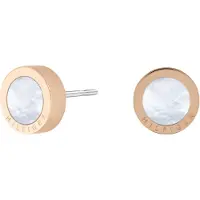 Tommy Hilfiger Orecchini A Bottone In Bronzo Iconic Circle — Orecchini