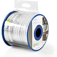 Nedis Cavo coassiale su Bobin | Sicuro 4G/LTE | 75 Ohm | Tripla protezione | ECA | 10,0 m | Coax | PVC | Bianco | Bobina