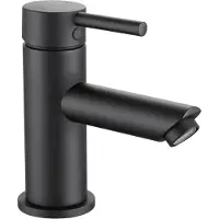 Aloni Miscelatore monocomando per lavabo, finitura nera opaca, per acqua fredda e calda