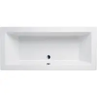 Aloni , vasca da bagno in acrilico, scarico centrale, colore bianco. Dimensioni: 180 x 80 x 60 cm