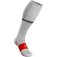 Compressport Full Socks Run Calze tecniche a compressione (T3 - EU 42-44, grigio)