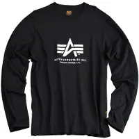 Alpha industries Maglietta nero / bianco