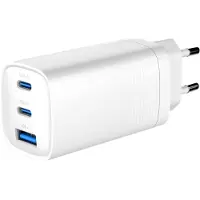 Gembird Caricabatterie Da Parete Usb-a E Usb-c Ta-uc-pdqc65-01-w 65w Gan