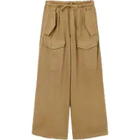 Desigual , Pantaloni cargo Wide leg, Lyocell, Verde, S