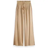 Scotch & Soda Linen Pull-on Pant Mocca Taglia: S/32 | Pantaloni Outlet | Donna | Bianco
