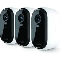 Arlo Essential VMC2350-100EUS, telecamera di sicurezza IP, per interni ed esterni, senza fili, da soffitto/parete, bianca, Bullet (forma)