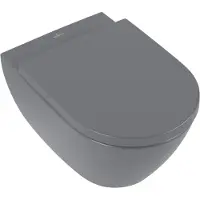 Villeroy & Boch Subway 2.0 WC à fond creux, ovale, sortie horizontale, DirectFlush, 370x560x365mm, 5614R0i4, 5614R0i4
