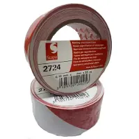 Scapa Nastro segnaletico , modello 2724, bianco e rosso, 50 mm x 33 m