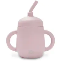 Interbaby Insi007 Bicchiere In Vetro Senza Bpa + Cannuccia Silicone