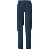 Vaude Women's Farley Stretch Zip Off T-Zip Pants II Pantaloni da trekking Donna (36 - Regular, blu)