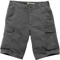 Carhartt Rigby Rugged Cargo Short Pantaloncini Uomo (33, grigio)