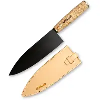Roselli Gyuto Chef Knife R770 Carbon Steel, Curly Birch, coltello da chef, 19,5 cm