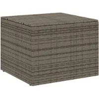 vidaXL Cassapanca da giardino Grigio 291L Poly Rattan