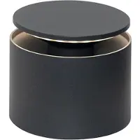Zafferano Lampada da tavolo a batteria Push-up IP54 grigio scuro