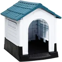 vidaXL Dog Loft 57x68x66 cm Polypropenblau