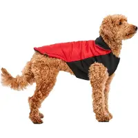 Goo-eez Hundemantel - Giacca firmata con collo a sventola - rot/schwarz