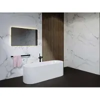 Riho Devotion baignoire en pose libre, en option avec Fall, 180x71x60cm, 245 Betteres, blanc brillant, B095001005, B095001005