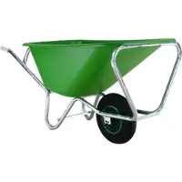 Middelwijk Meppel Carriola grande Fort 165L verde a 1 ruota in HDPE