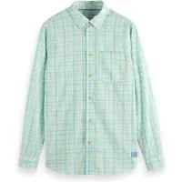 Scotch & Soda Neon Check Shirt Neon Lime Check Taglia: S | Camicie Casual Outlet | Uomo | Verde