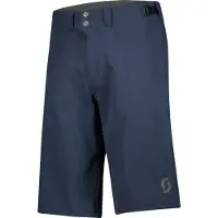 SCOTT Shorts Trail Flow with Pad Pantaloni da ciclismo Uomo (L, blu)