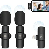 Puluz Microfono Lavalier Wireless Pu3150b Con Connettore Lightning