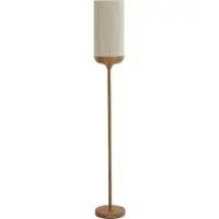 Light & Living Lampada da terra - beige naturale - Dania - cotone metallo - Ø 23cm - E27 - 1738143 -