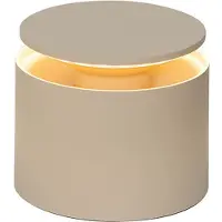Zafferano Lampada da tavolo ricaricabile Push-up IP54 color sabbia