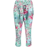 DIDI Travel Capri Journal In De Granite Green With Floral Medley Taglia: 40 | Pantaloni Outlet | Donna | Ciano