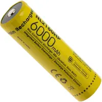Nitecore NL2160HP, batteria ricaricabile agli ioni di litio 21700, 6000 mAh