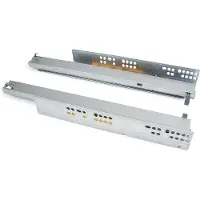 Emuca Guide Nascoste Per Cassetti Ad Estrazione Totale Con Sistema Push Argento