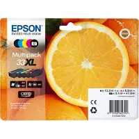 Epson Cartuccia stampante 33XL (C13T33574012) - 5 colori Alta capacità Multipack