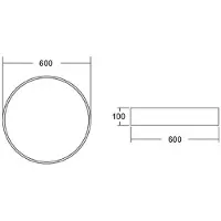 Brumberg Cerchio Biro, Ø 60 cm, on/off, bianco, 4.000 K