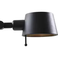 LUCANDE piantana Silka, altezza 173 cm, nero, metallo