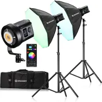 Bresser BR-135RGB Kit duo di luci LED COB