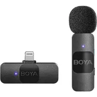 Boya BY-V1 V2.0 Wireless Lavalier Microfono per Lightning - 1 x TX e 1 x RX