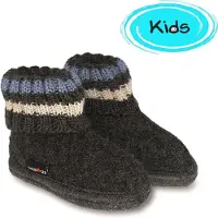 Haflinger Kids Paul Pantofole Bambini (22, grigio)