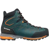 Scarpa - Scarpe da trekking e da alpinismo in GORE-TEX - Zodiac Trek GTX Petrol Rust Orange per Uomo in Pelle - Taglia 45 - Blu