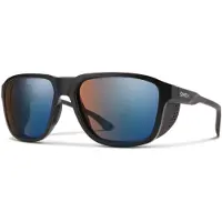 Smith - Lunettes de soleil de montagne - Embark Matte Black/ Blue Mirror Glacier Photochromic - Nero