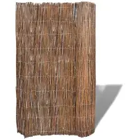 vidaXL Schermo da giardino 300x100 cm in legno di salice