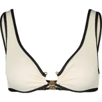 Seafolly Women's Beach Bound Ring Front Tank Parte superiore bikini Donna (40, bianco)