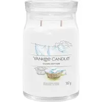 Yankee candle Clean Cotton Signature 567 g — Candela Profumata