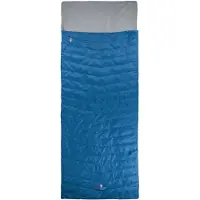 Grüezi Bag Biopod Wolle Almhütte Sacco a pelo sintetico (bis 195 cm Körpergröße - 225 x 80 cm, blu)