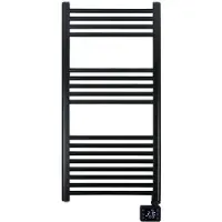 Eurom Portasciugamani 110 x 50 cm 800 W nero lucido