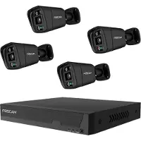 Foscam FN9108E B4 2T schwarz 8 Kanal Netzwerk-Videorekorder 4x V5EP FN9108E-B4-2T - Netzwerkkamera