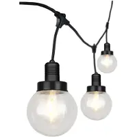 V-TAC VT-720S catenaria E27x6pcs portalampade globo Φ150mm raccordabile nero 3M waterproof IP65 - SKU 8971