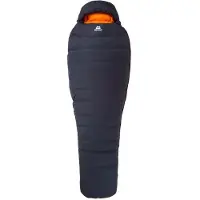 Mountain Equipment Glacier 450 Sacco a pelo in piuma (Long - Body Size: 200 cm, obsidian)