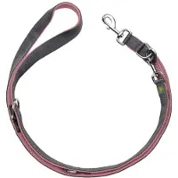 Hunter Verstellbare Führleine Maldon Guinzagli per cani (Länge max. 200 cm - Breite 2,0 cm, altrosa /grigio)