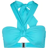 Seafolly Women's Collective Sash Tie Front Bandeau Parte superiore bikini Donna (34, turchese)
