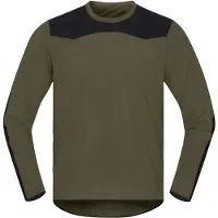 Norrøna Skibotn Equaliser Tech Long Sleeve Maglietta da ciclismo Uomo (S, olivia)