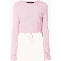 French Connection Nolan Open Back Crochet Jumper Red Taglia: L | Maglioni a maglia Outlet | Donna | Rosso